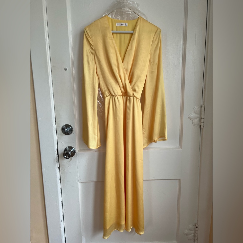 Mango  dress / pastel yellow
